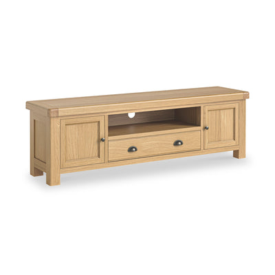 Portland Oak 190cm Extra Wide TV Unit