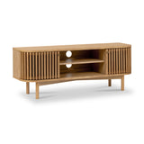 Shorwell Oak 130cm Slatted TV Unit from Roseland