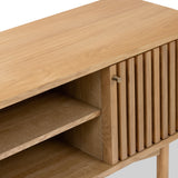 Shorwell Oak 130cm Slatted TV Unit