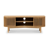 Shorwell Oak 130cm Slatted TV Cabinet