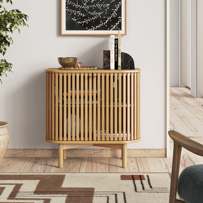 Shorwell Oak Slatted Cupboard