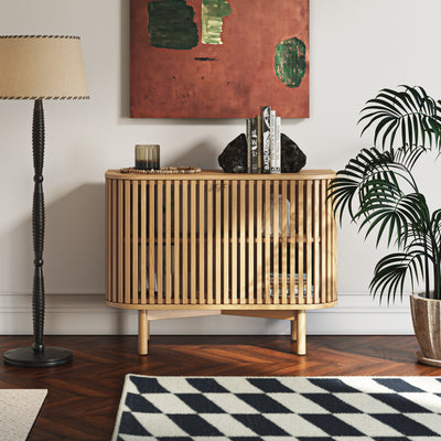 Shorwell Oak Slatted Small Sideboard