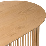 Shorwell Oak Slatted Oval Dining Table