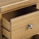 Portland Oak 2 Drawer Bedside from Roseland Furniture