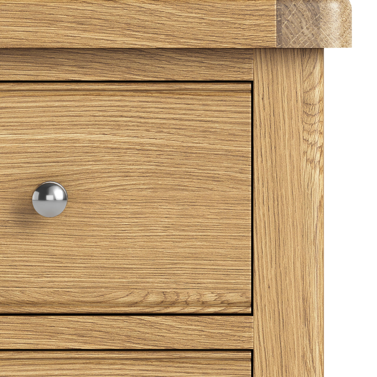 Portland Oak 2 Drawer Bedside from Roseland Furniture