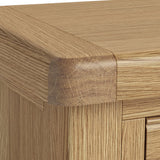 Portland Oak 2 Drawer Bedside from Roseland Furniture