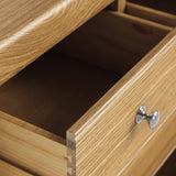 Portland Oak 2 Over 3 Drawer Chest from Roseland Furniture