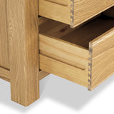 Portland Oak 3 Over 4 Drawer Chest from Roseland Furniture