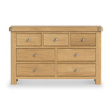 Portland Oak 3 Over 4 Drawer Chest from Roseland Furniture