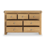 Portland Oak 3 Over 4 Drawer Chest from Roseland Furniture