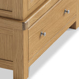 Portland Oak 1 Drawer Double Wardrobe from Roseland Furniture