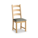 Portland-Oak-Dining-Chair-With-Grey-Cushion from Roseland Furniture