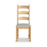 Portland Oak Dining Chair with Cushion from Roseland Furniture