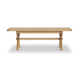 Portland Oak 200cm Cross Legged Dining Table from Roseland Furniture