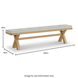 Portland Dining Bench from Roseland Furniture