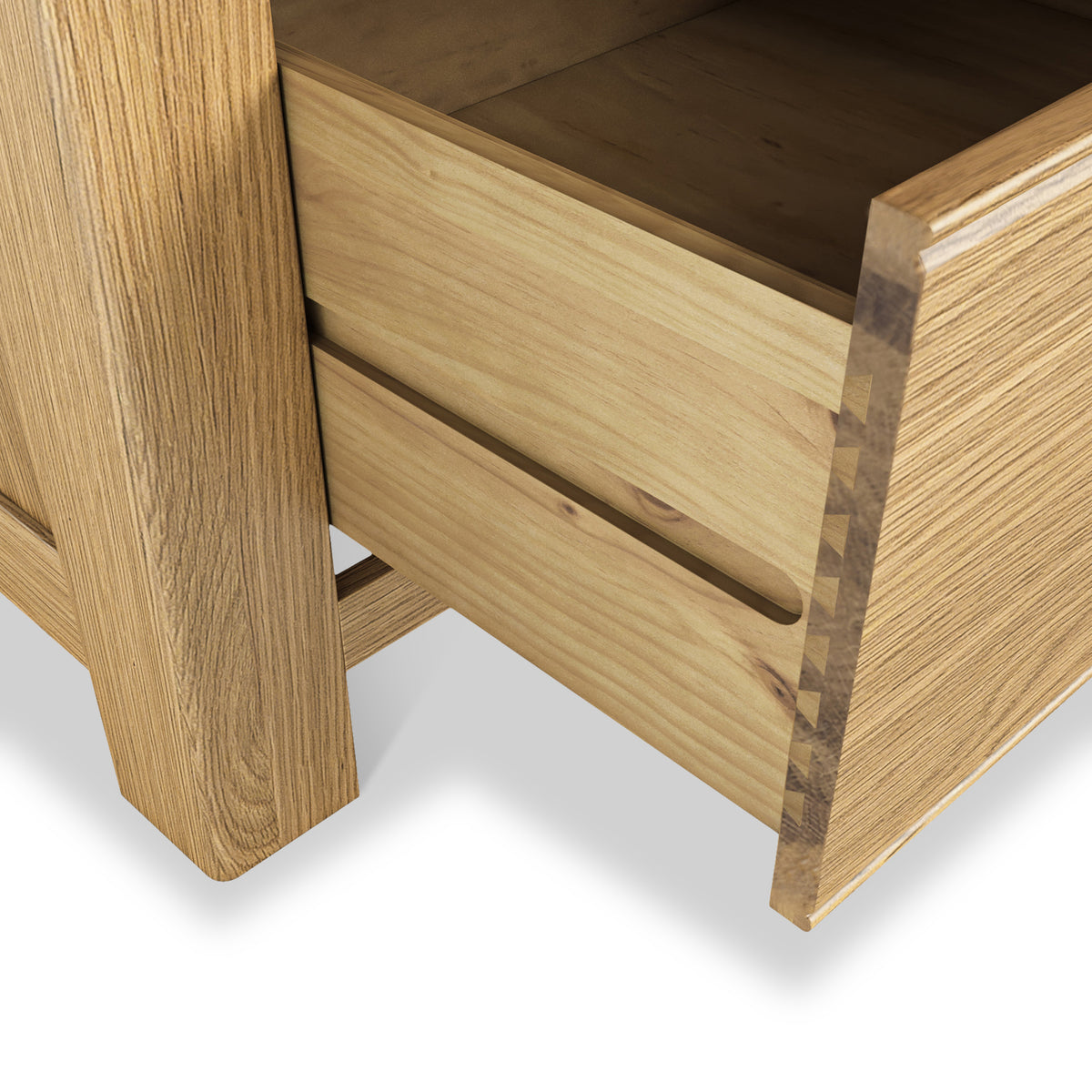 Portland Oak 5 Drawer Larder from Roseland Furniture