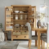 Portland-Oak-5-Drawer-Larder from Roseland Furniture