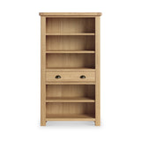 Portland Oak 5 Shelf Large Bookcase from Roseland Furniture