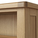 Portland Oak 5 Shelf Slim Bookcase from Roseland Furniture