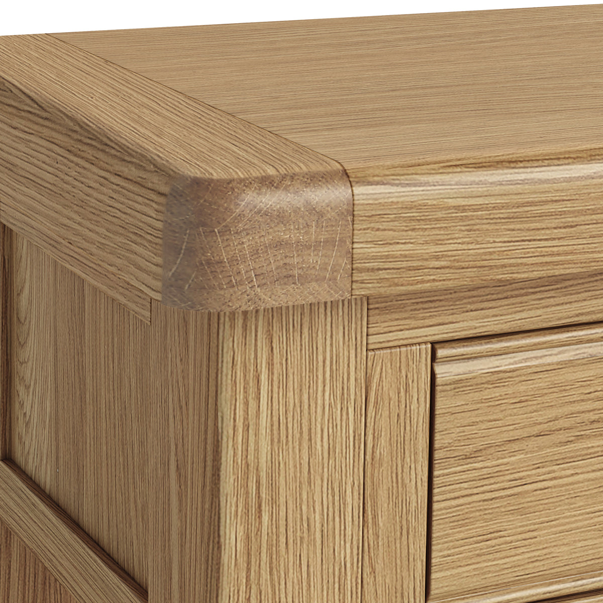 Portland Oak 2 Drawer Console Table from Roseland Furniture