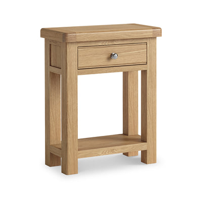 Portland Oak 1 Drawer Telephone Table