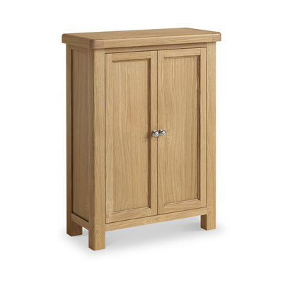 Portland Oak 4 Shelf Shoe Storage Cupboard