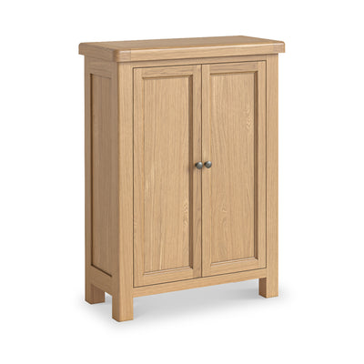 Portland Oak 4 Shelf Shoe Storage Cupboard