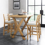 Portland-Oak-Bar-Stool-With-Beige-Cushion from Roseland Furniture