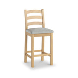 Portland-Oak-Bar-Stool-With-Beige-Cushion from Roseland Furniture