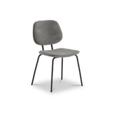 Keswick Velvet Grey Dining Chair from Roseland Furniture