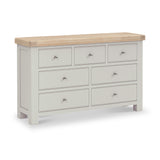 Penzance Stone Grey 3 Over 4 Chest of Drawers from Roseland Furniture