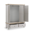 Penzance Stone Grey 2 Drawer Triple Wardrobe