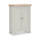 Penzance Stone Grey 2 Door Shoe Storage Cupboard from Roseland Furniture