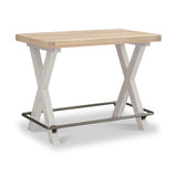 Penzance Stone Grey 130cm Bar Table from Roseland Furniture