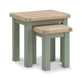 Penzance Sage Green Nest of Table from Roseland Furniture