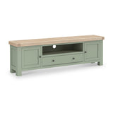 Penzance Sage Green 190cm TV Unit from Roseland Furniture