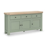 Penzance Sage Green Large Sideboard from Roseland Furniture