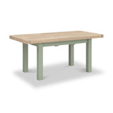 Penzance Sage Green Small Extending Dining Table from Roseland Furniture