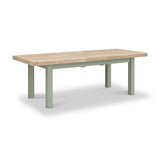 Penzance Sage Green Large Extending Dining Table from Roseland Furniture