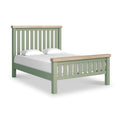 Penzance Sage Green Bed Frame from Roseland Furniture