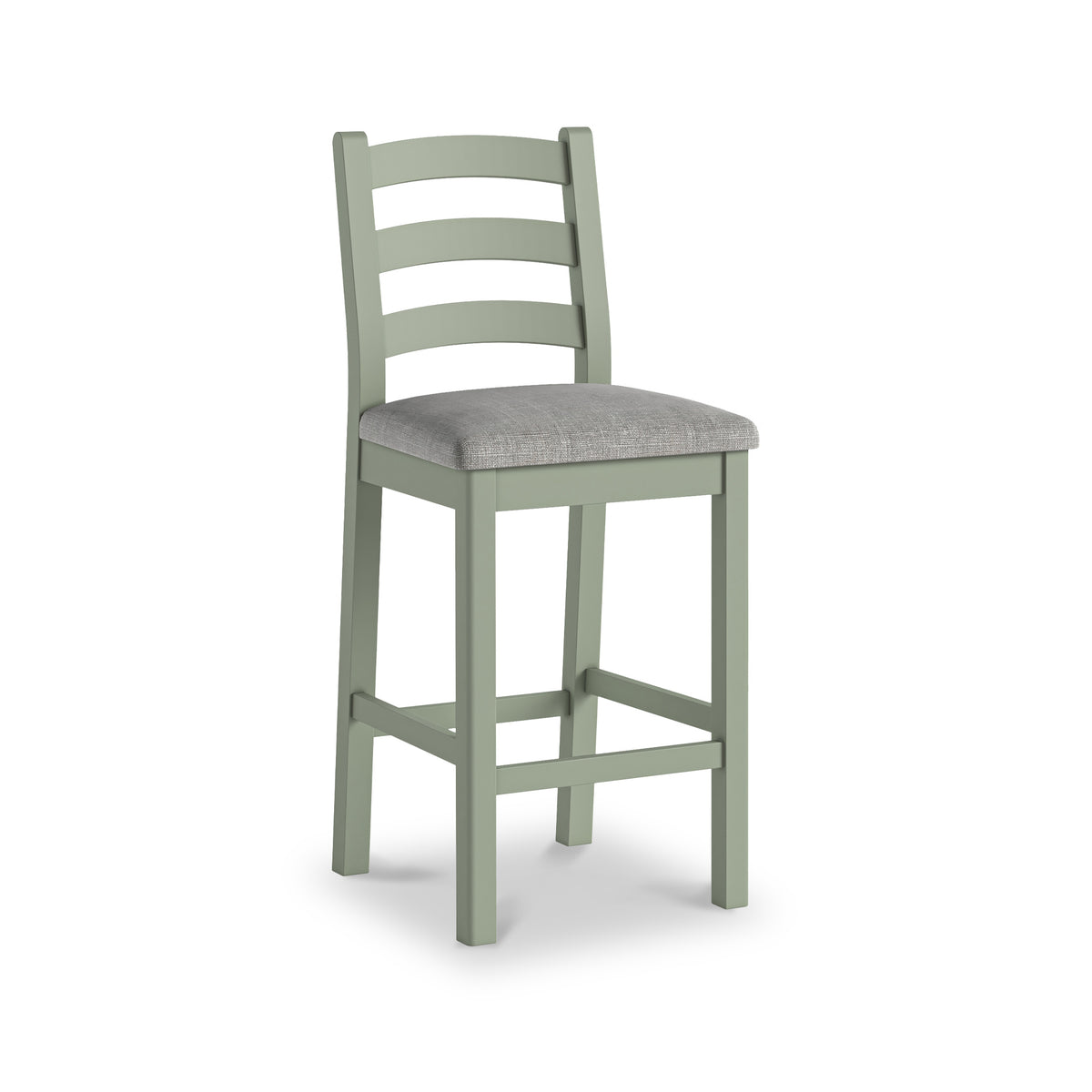 Penzance Bar Sage Chair with Grey Cushion from Roseland Furniture