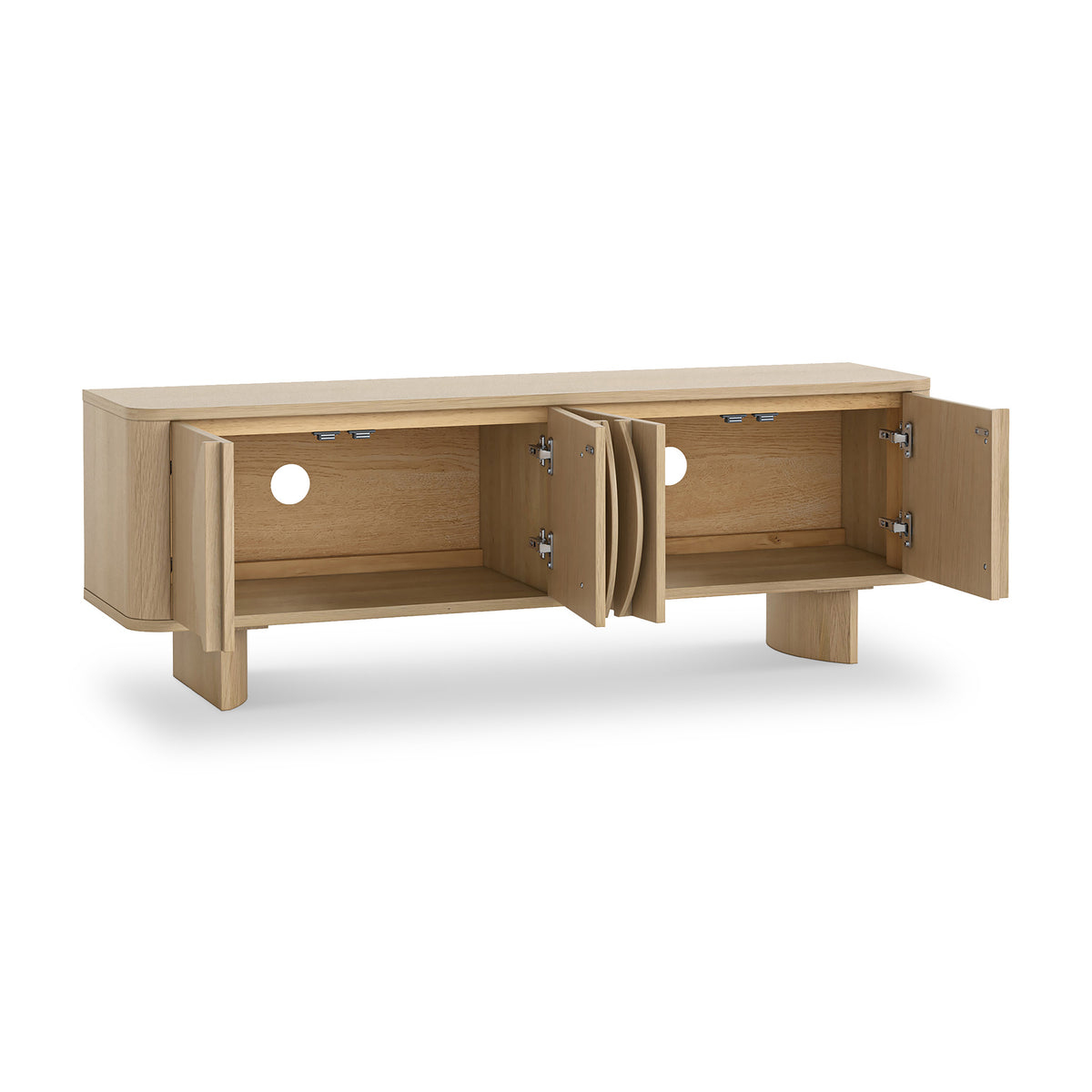 Whitstone Oak 145cm TV Unit from Roseland Furniture