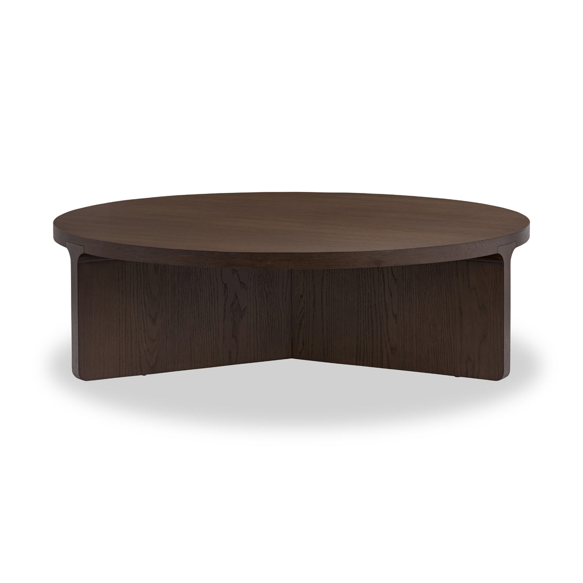 Mylor Oak Large Round Coffee Table from Roseland Furniture