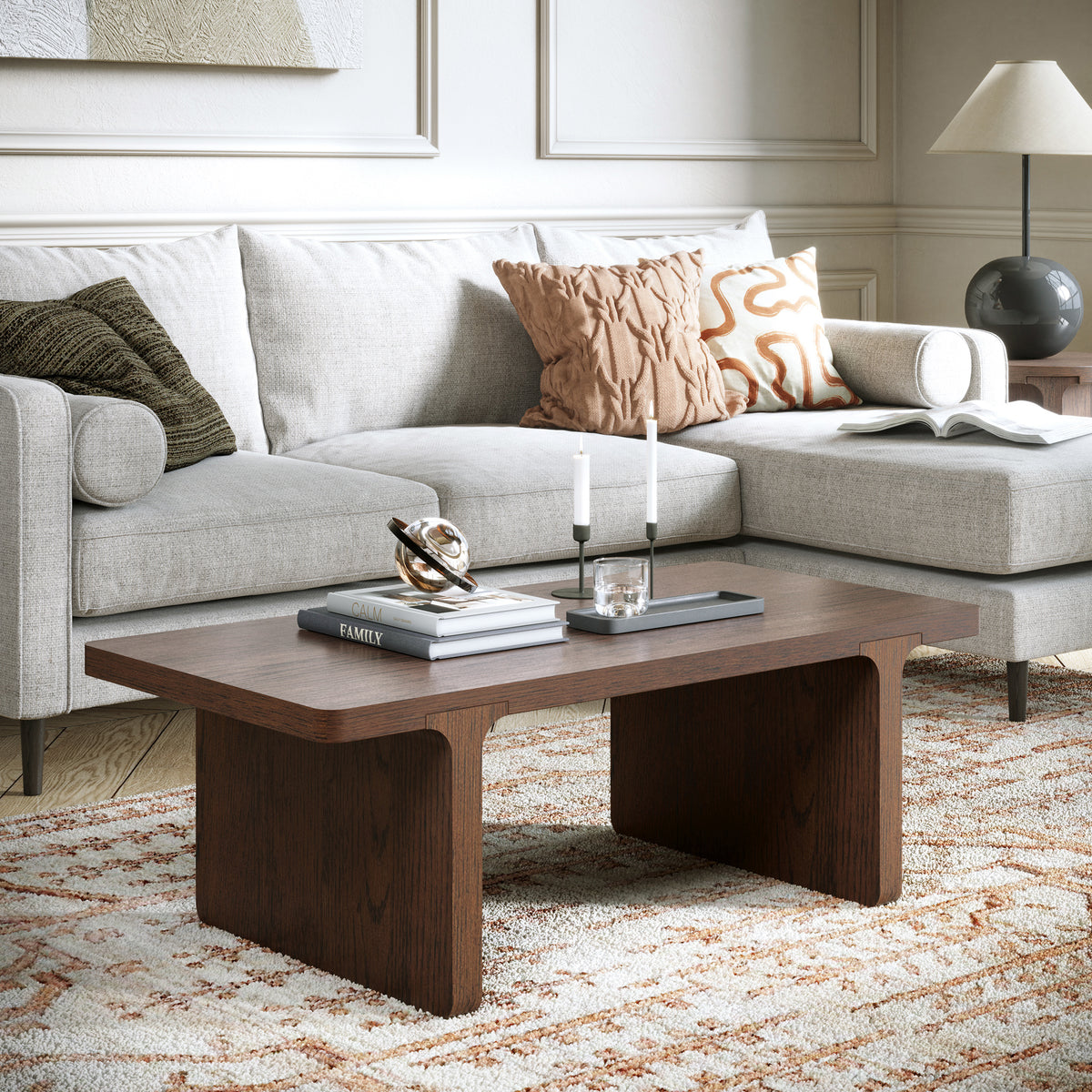 Mylor Oak Rectangular Coffee Table from Roseland Furniture