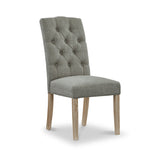 Penzance Grey Upholstered Dining Chair from Roseland Furniture