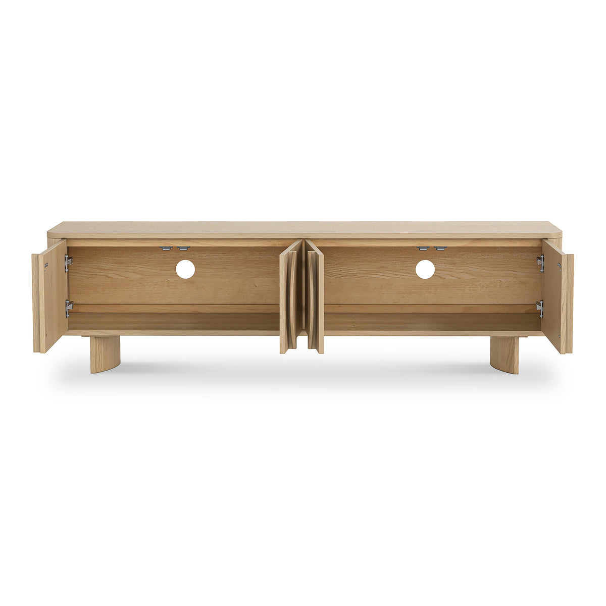 Whitstone Oak 180cm TV Unit from Roseland Furniture