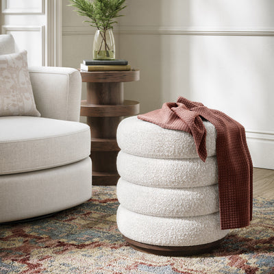 Mylor Oak Upholstered Foot Stool