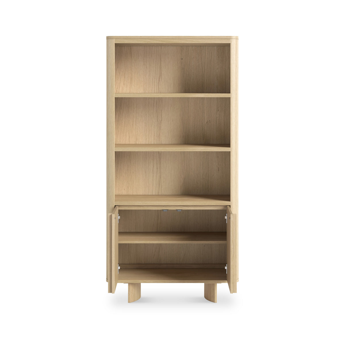 Whitstone Oak Large Bookcase Cabinet from Roseland Furniture