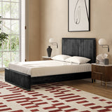 Milo Mango Black Fluted Bed from Roseland Furniture