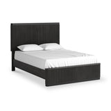 Milo Mango & Marble Black 4ft6 Double Fluted Bed from Roseland Furniture